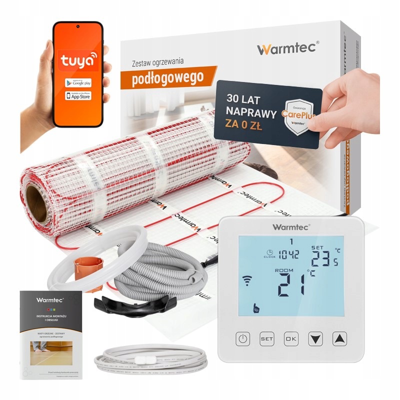 Mata grzejna grzewcza pod płytki zestaw DS2-200/PRT 170W/m2 20m2 Wifi