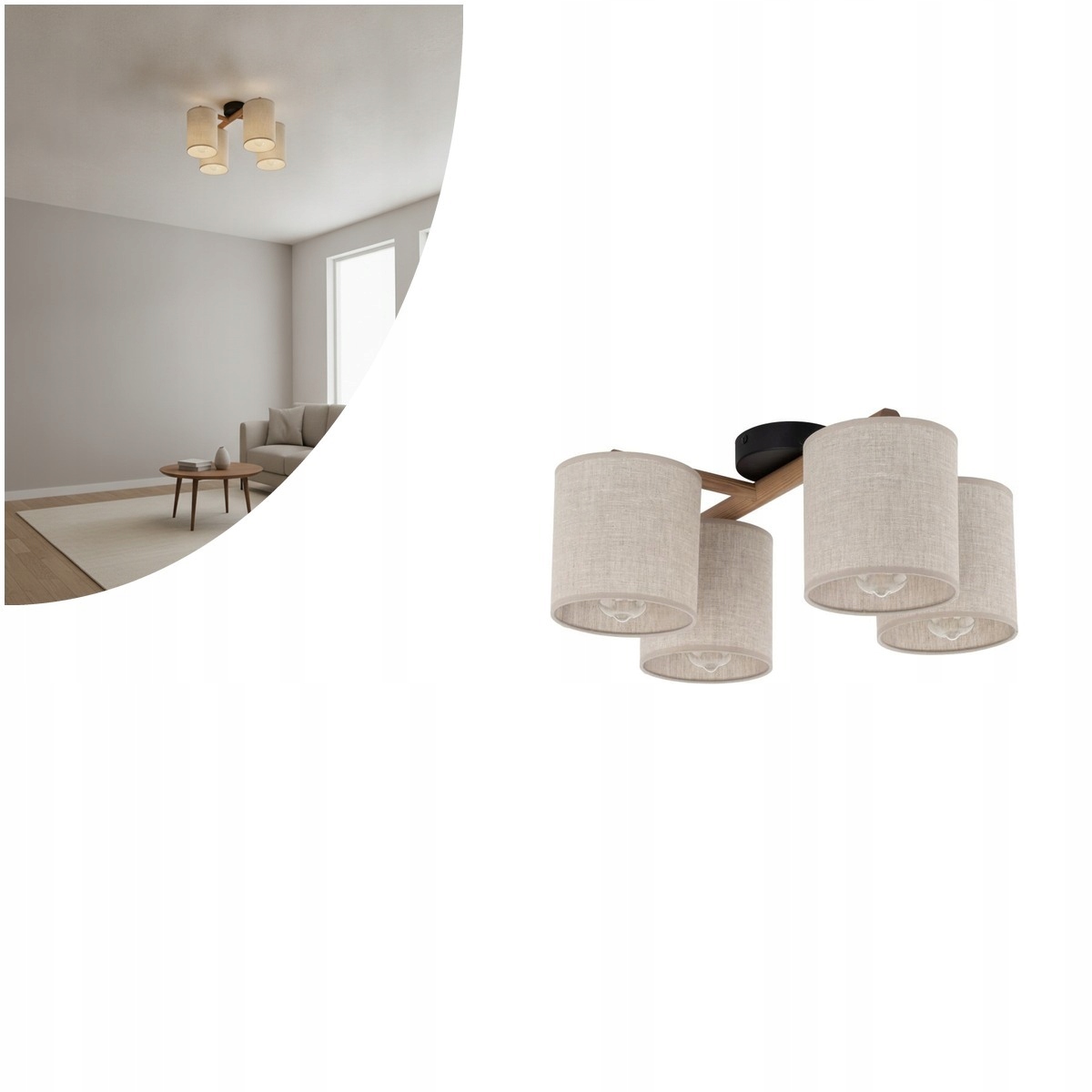 Stropná lampa Deva Nature 6866 Tk Lighting