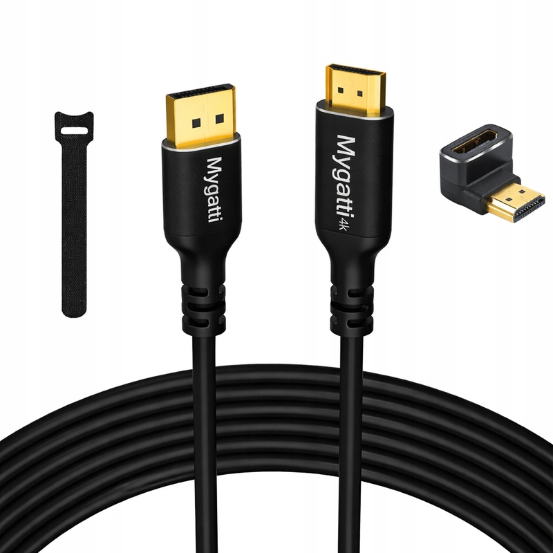 Kabel DisplayPort na Hdmi 4K 60Hz 24AWG měděný monitor Tv projektor 15 m