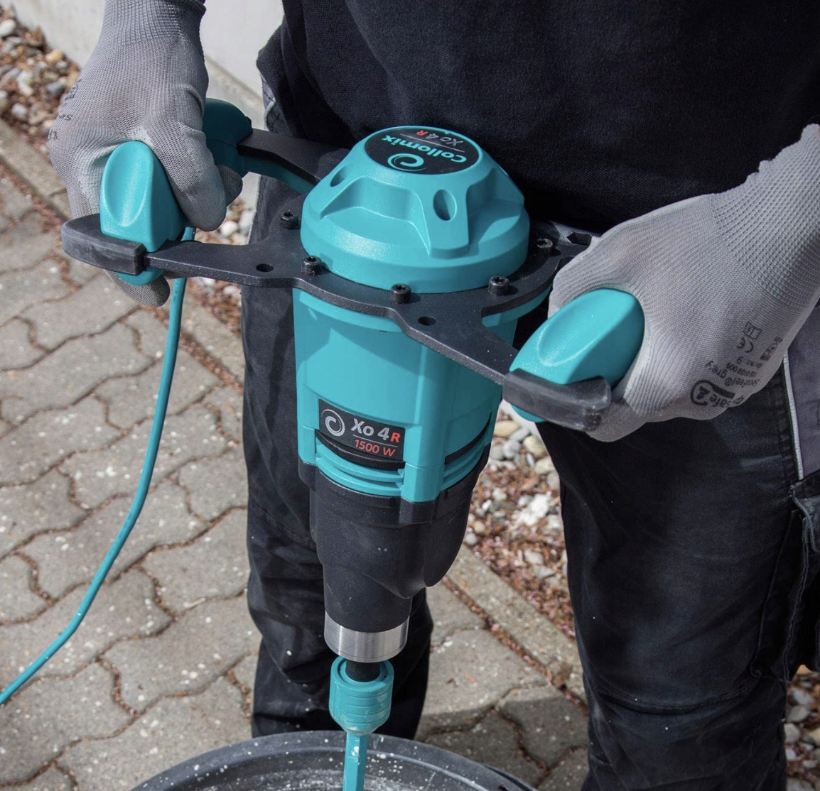 COLLOMIX MIESZARKA RĘCZNA Xo4R HF + MIESZADŁO MK14 Maksymalna liczba obrotów - I bieg 420 RPM