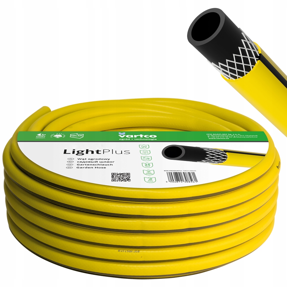 

Wąż Ogrodowy Light Plus 3-WARSTW. 3/4'' 20M Vartco