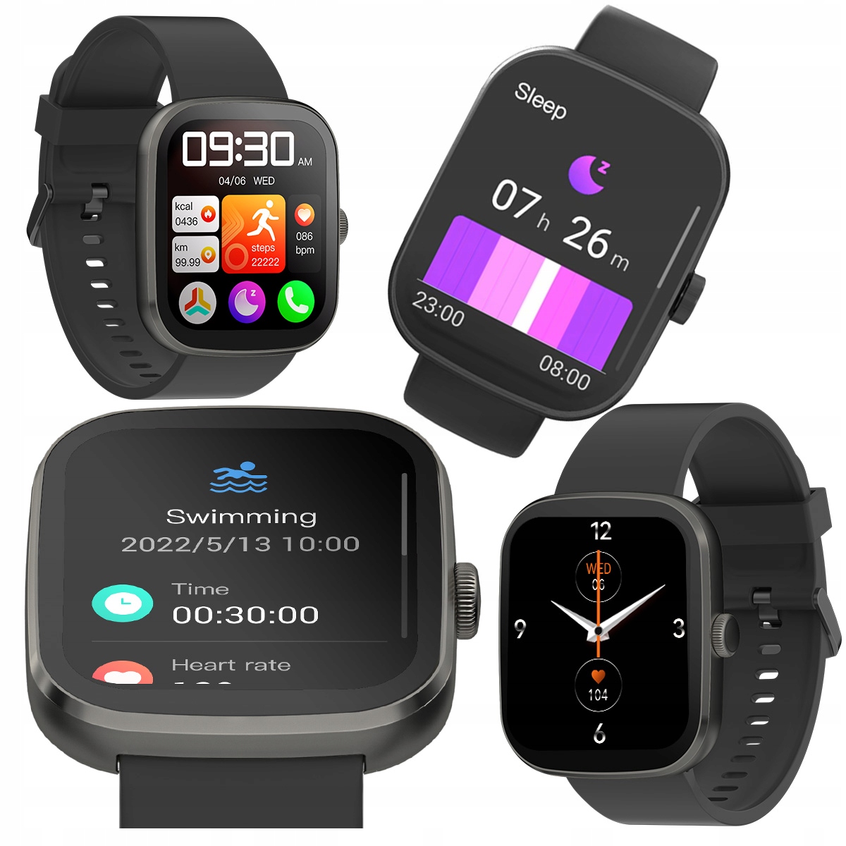 Chytré Hodinky Imiki Frame 2 Lite 1,96" pro běhání, sportovní hodinky