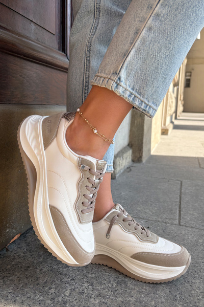 Semišové Tenisky Big Star RR274A344 Hi-poly Systém Béžové 37
