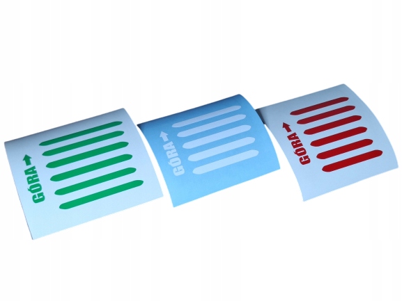 Naklejki na grill Fiat Tipo włoskie barwy flaga włoch trzy kolory!