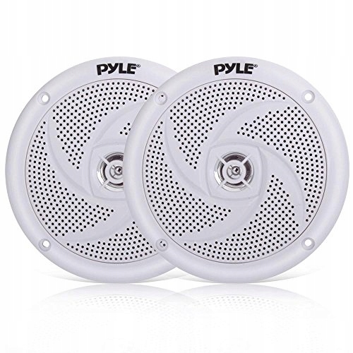 Pyle 10cm Marine Speakers, Waterproof 2-Way Outdoor Audio System, 100W Powe