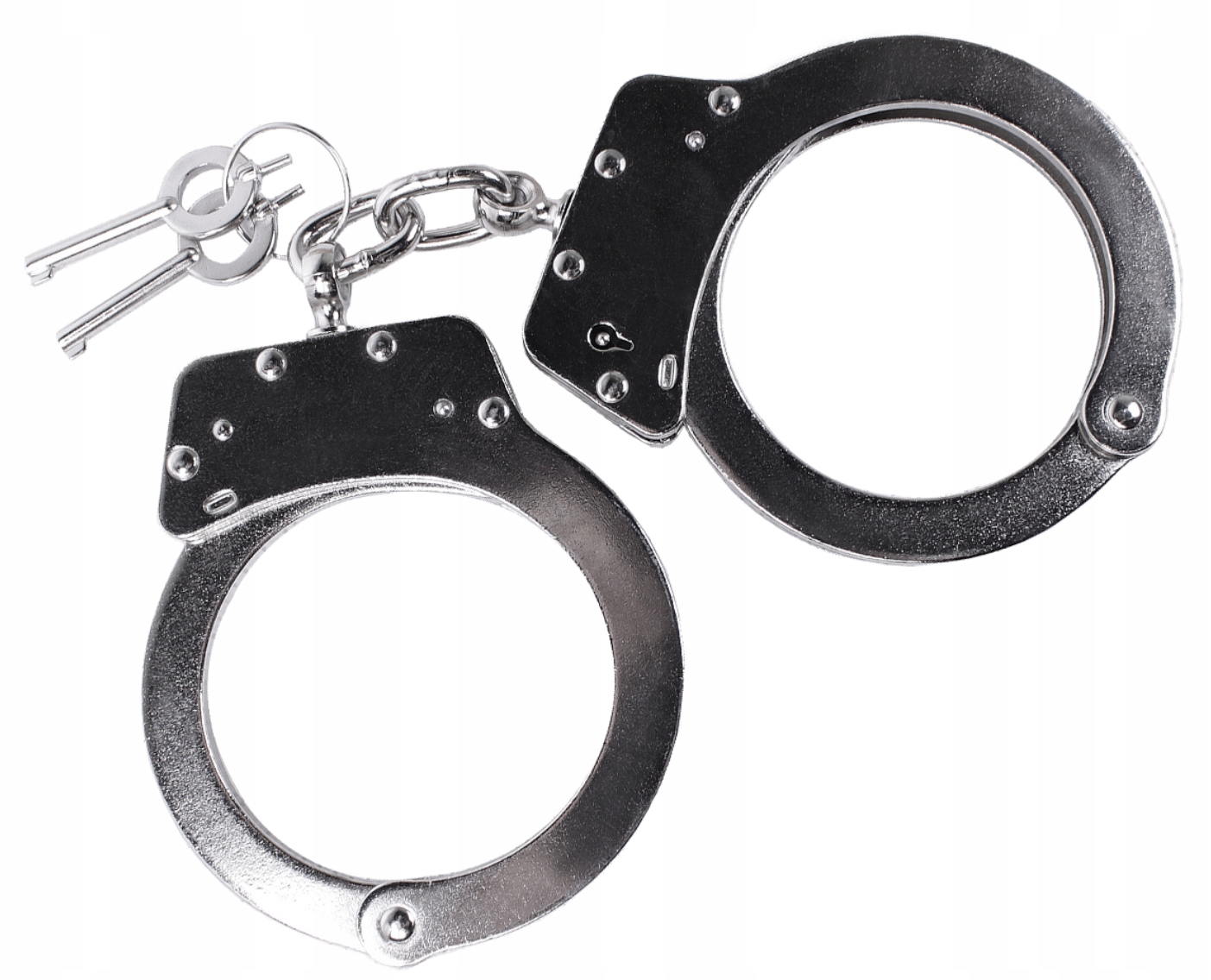 Policejní řetízkové ocelové pouta Mil-Tec Double Lock stříbrné