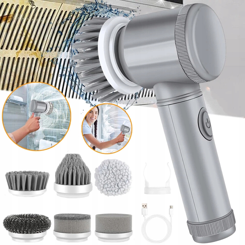 Elektrický rotační kartáč na čištění Bezdrátový Mop 7v1 Sada