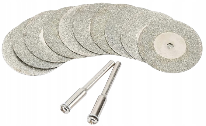 ZESTAW 10 TARCZ DIAMENTOWYCH 40 MM TYPU DREMEL DO CIECIA I SZLIFOWANIA