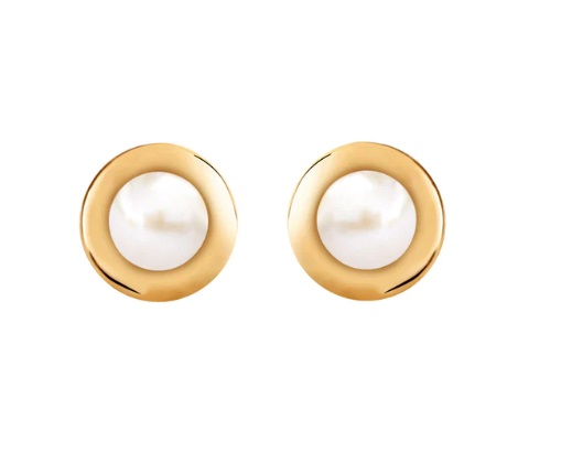 Złote Kolczyki z Perłami FF19535 Verona Jewellery