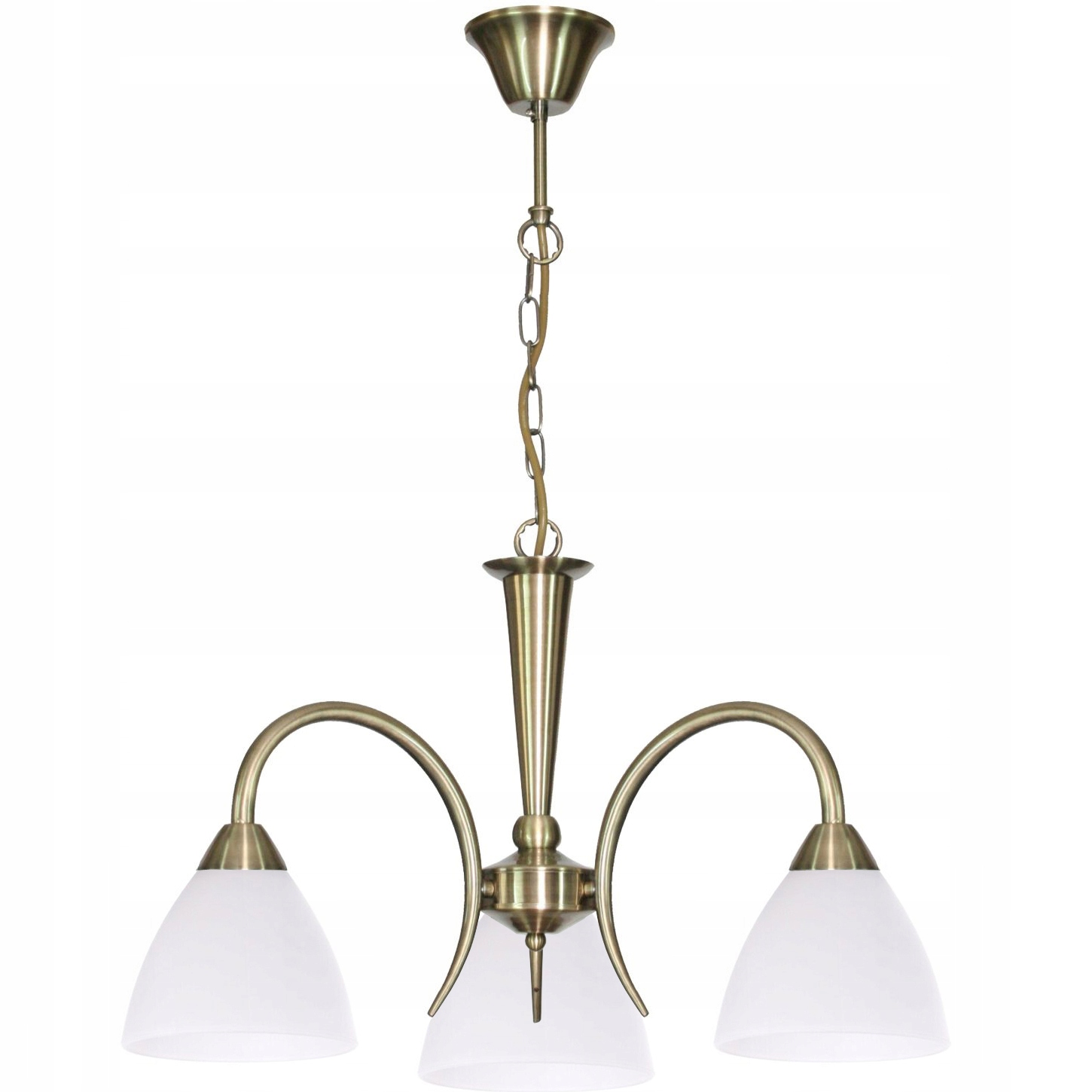 Lampa Wisząca Sufitowa Żyrandol Led Jerry Gold 3 patyna