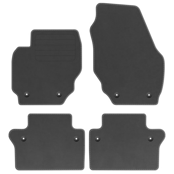 Volvo S80 II 2006-2016 velurové koberce Comf Grafit