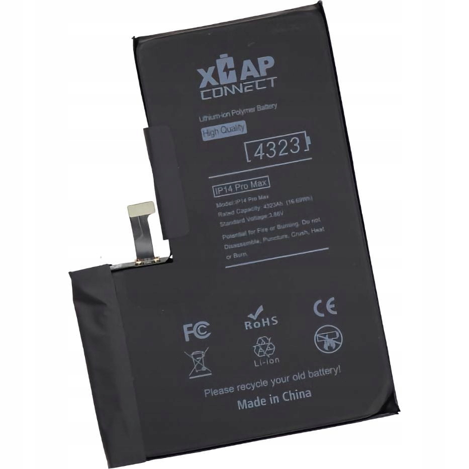 Bateria Xcap Do Iphone 14 Pro Max Crack Bms (4323 Mah)