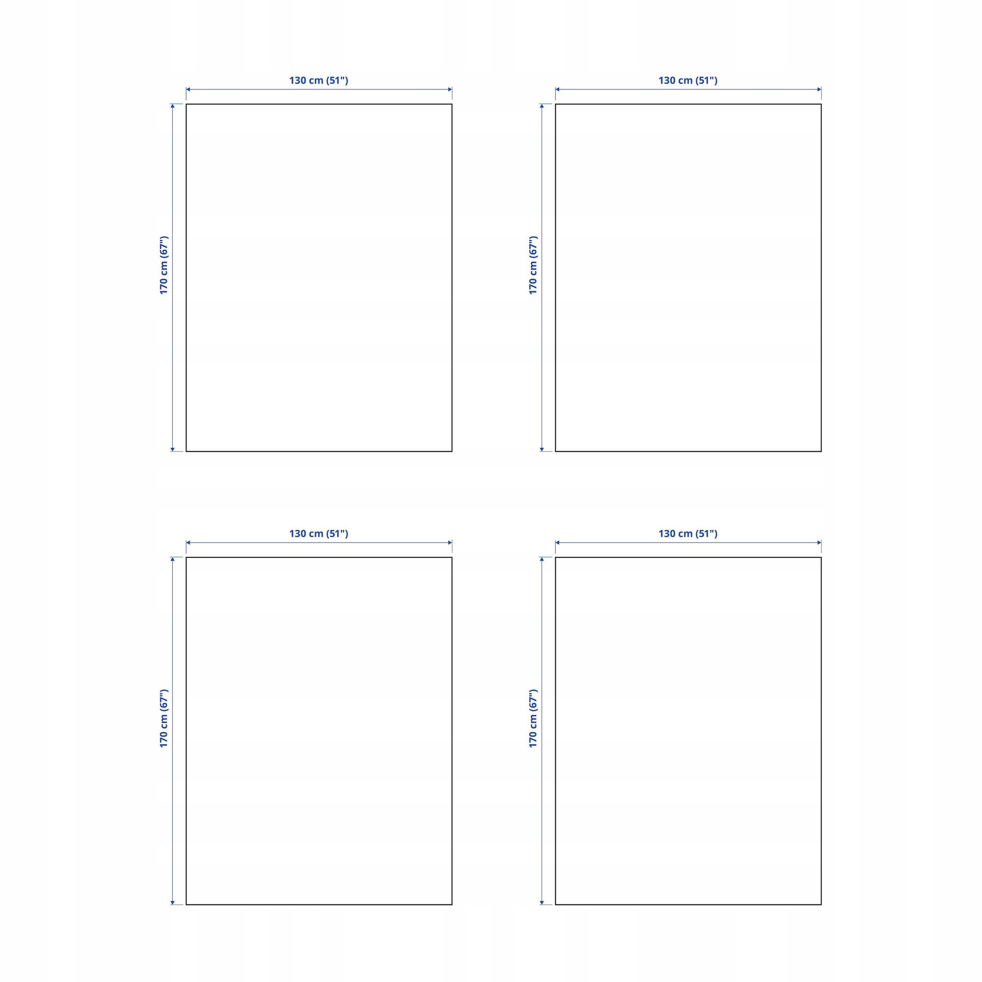 4 ks světle šedý pléd 130 x 170 cm z vlny Myrull