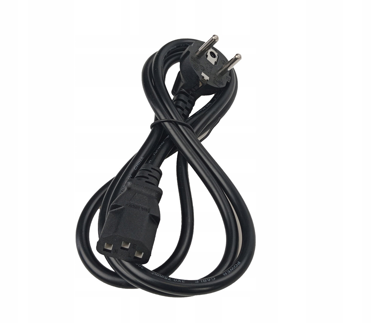 Balíček 25 napájecích kabelů 1,5 m C13 trapézový pro zásuvky typu E/f