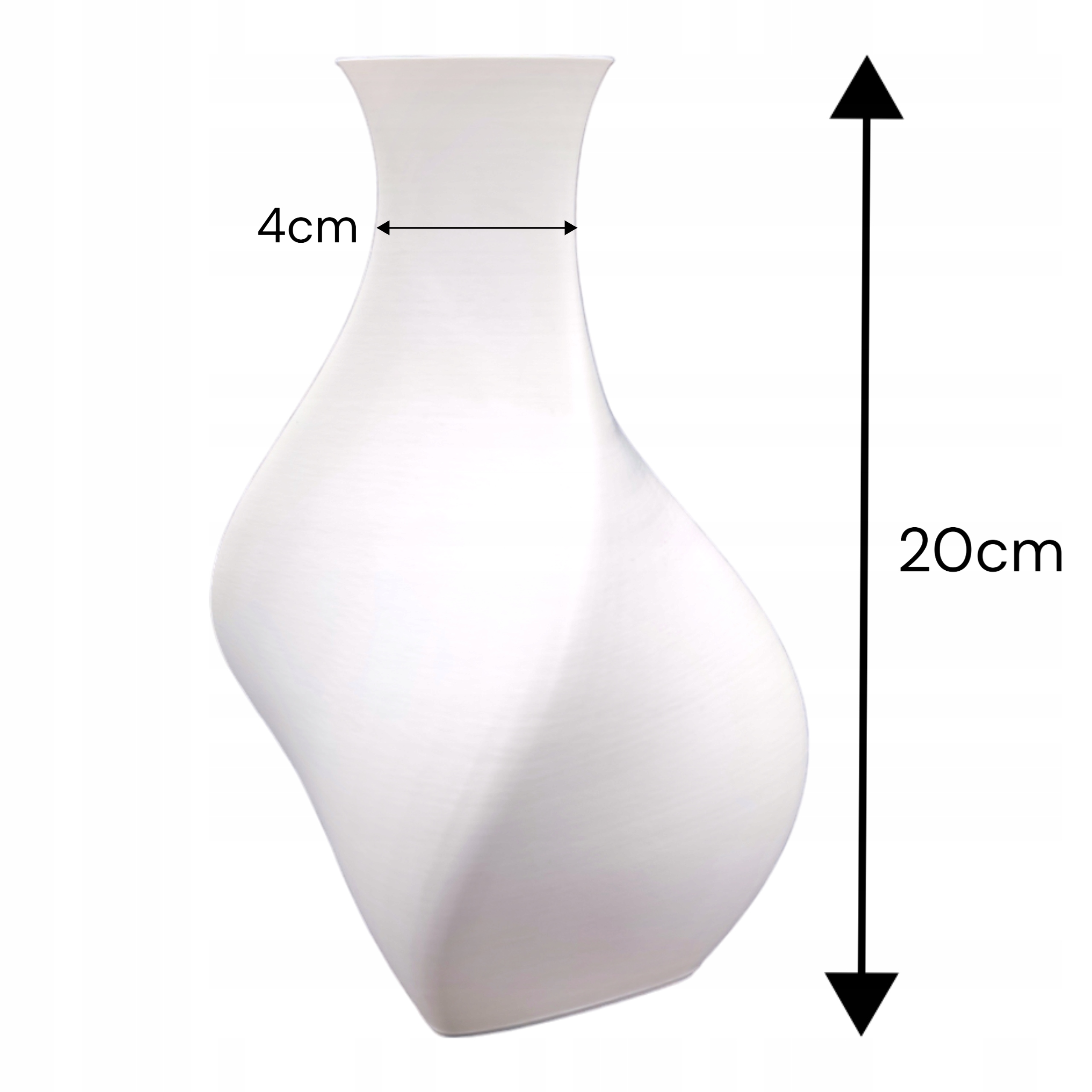 Wazon na kwiaty Wysoki Nowoczesny nietłukący 20 cm Nevox Delta Wysokość produktu 20 cm