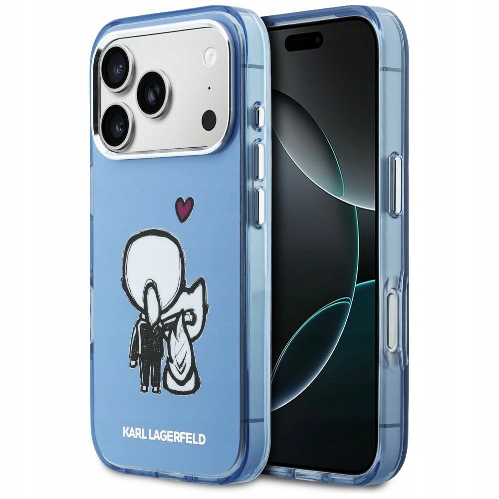 Pouzdro Karl Lagerfeld Karl & Choupette Back MagSafe pro iPhone 17 Pro Max ni