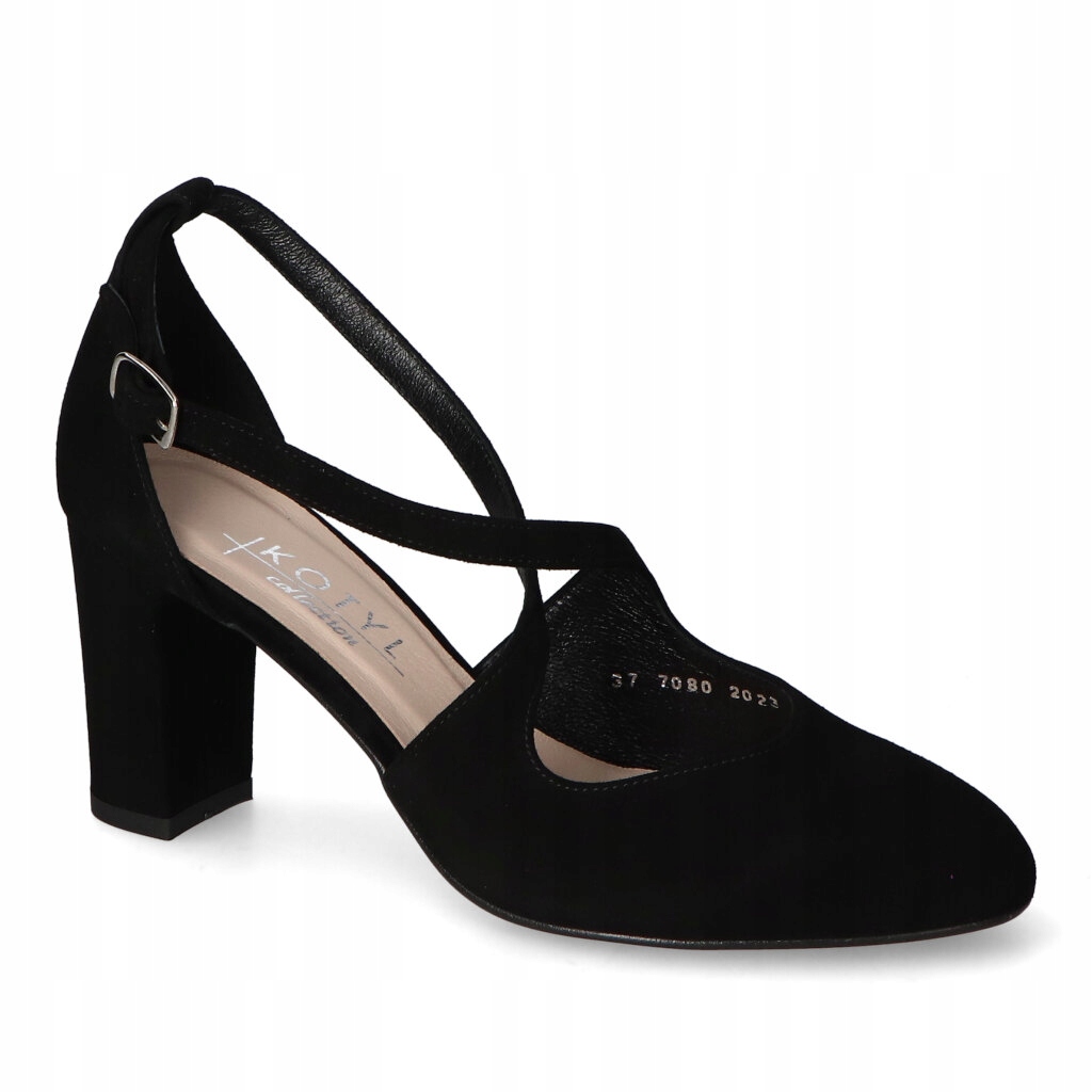 Botky Kotyl 7080 Černá semišová barva 40