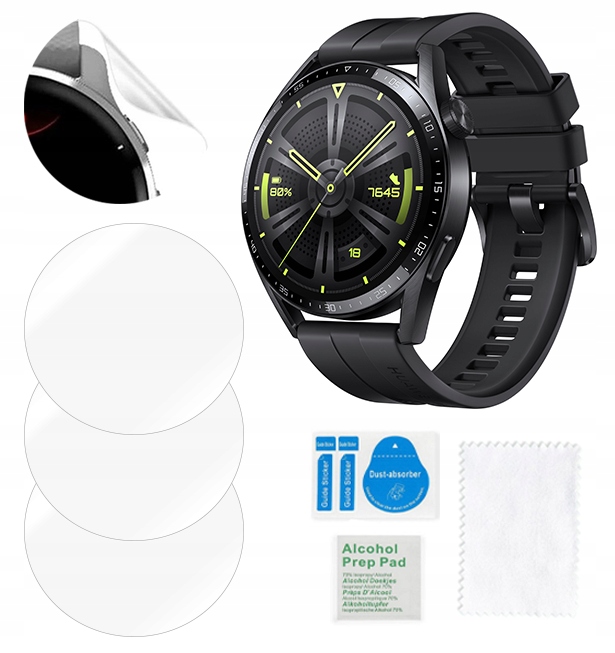 Folia hydrożelowa do Huawei Watch GT 3 46mm Active ochronna na ekran 3x