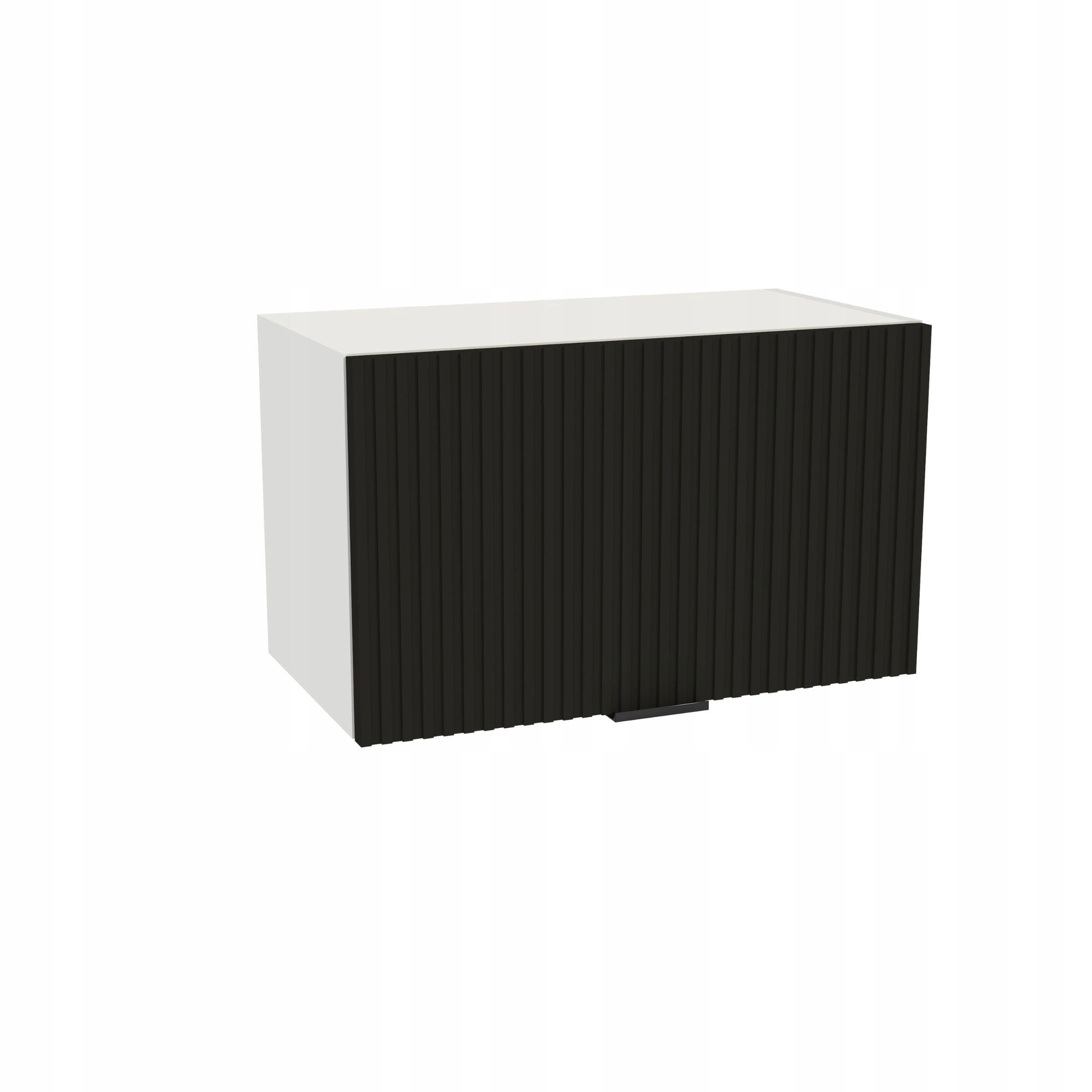 Kuchyňská skříňka horní digestoř 60/36 Vigo Bílá přední strana Ryfla Černá Mat