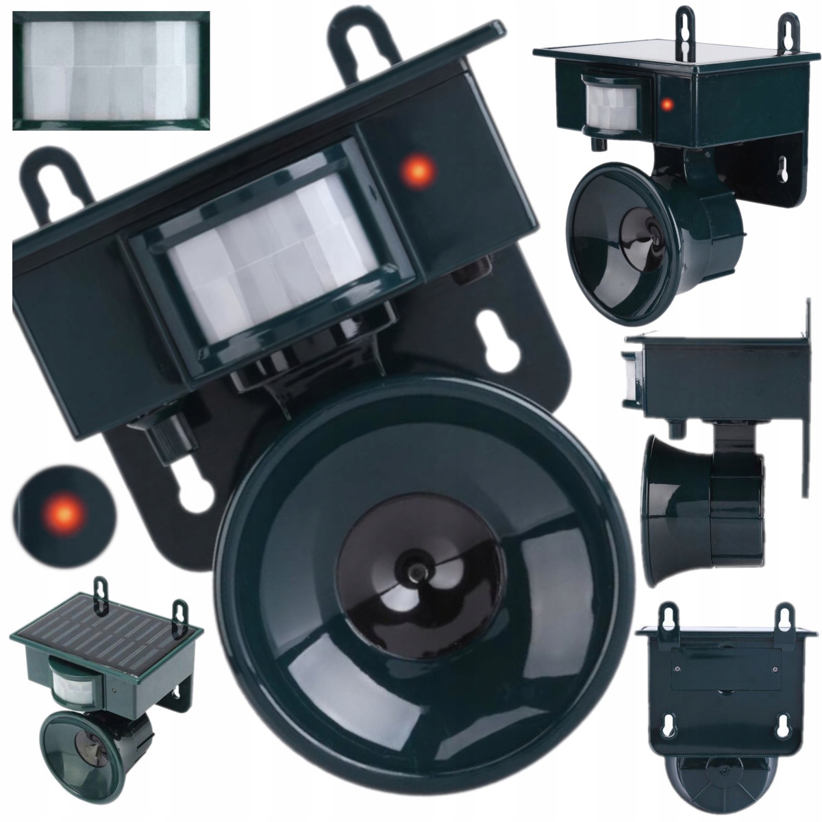 Odpuzovač Pro Kočky Psy Ptáci Solární s pohybovým senzorem Automatický