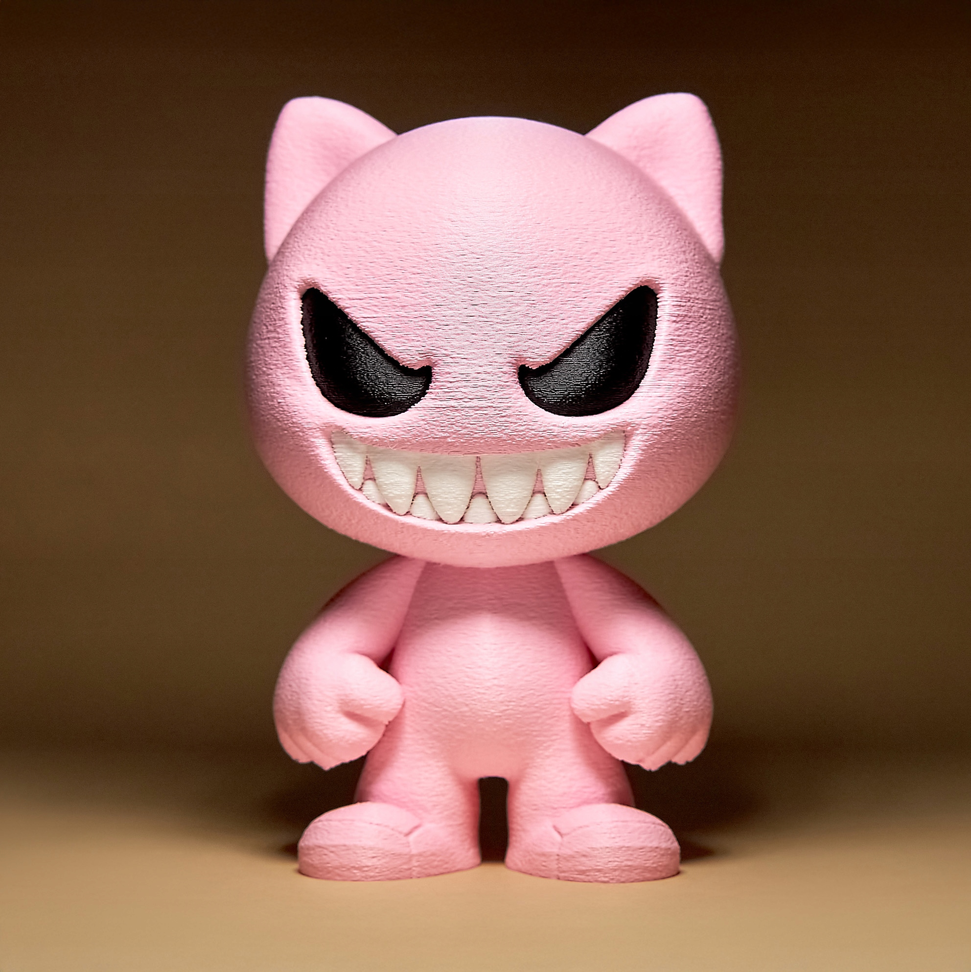 Zlý Kočička Čertík Figurka 15 cm 3D tisk Kočka jako Dárek na Halloween