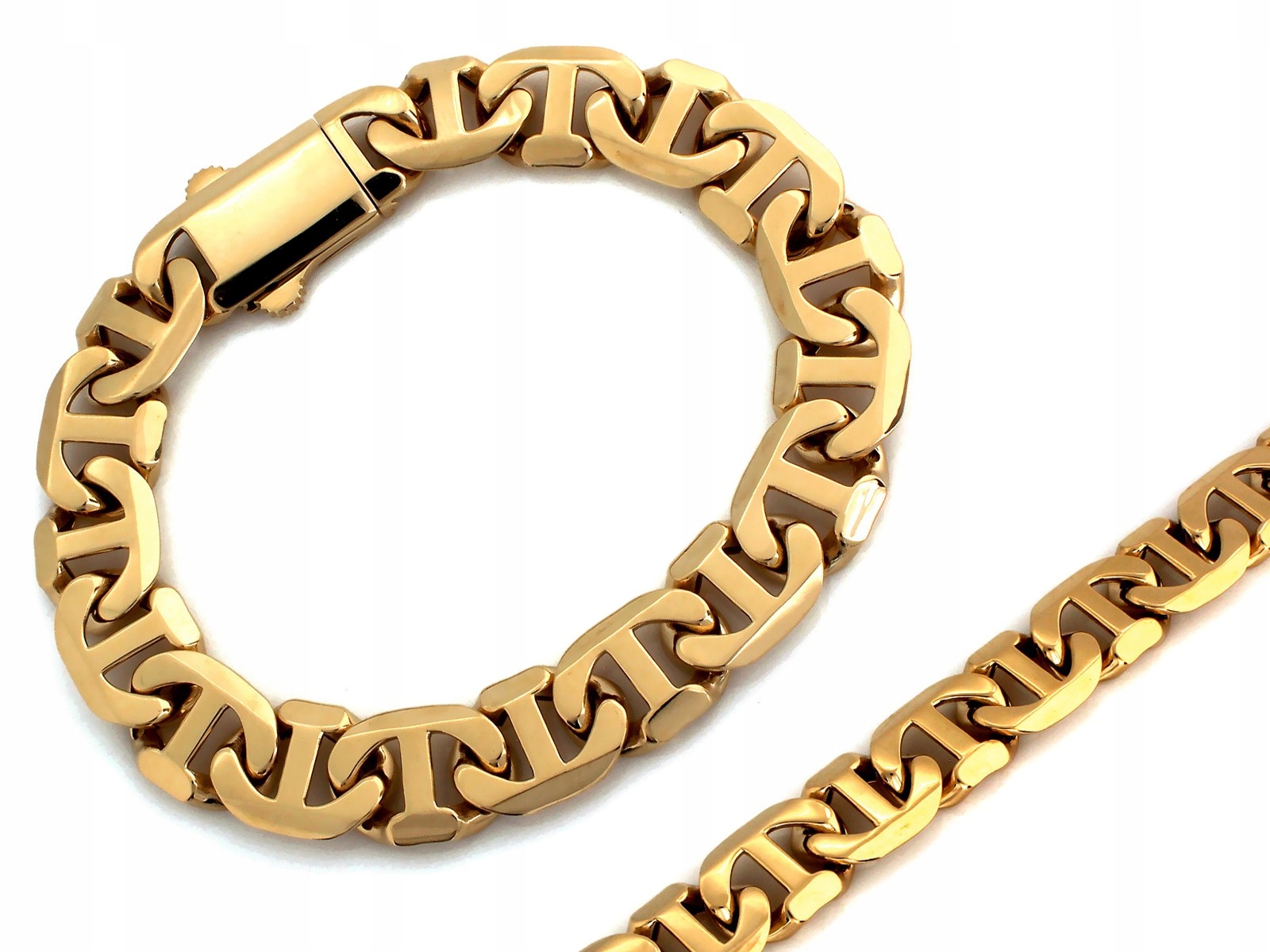 Pánský náramek ze zlata 585 vzor marina 24.43 g jako dárek 14kt gucci s