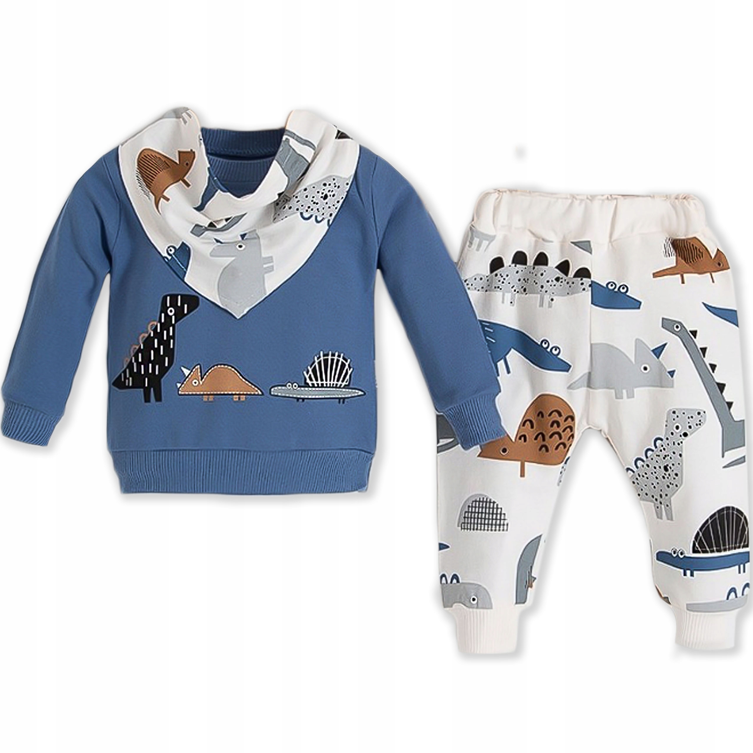 

Komplet Niemowlęcy 3cz. Bluza Spodenki Apaszka 80