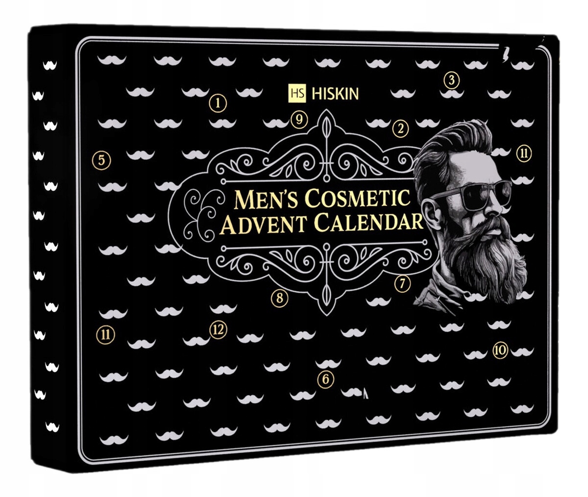 Hiskin Men's Cosmetic Adventní kalendář pro muže 12 Ks