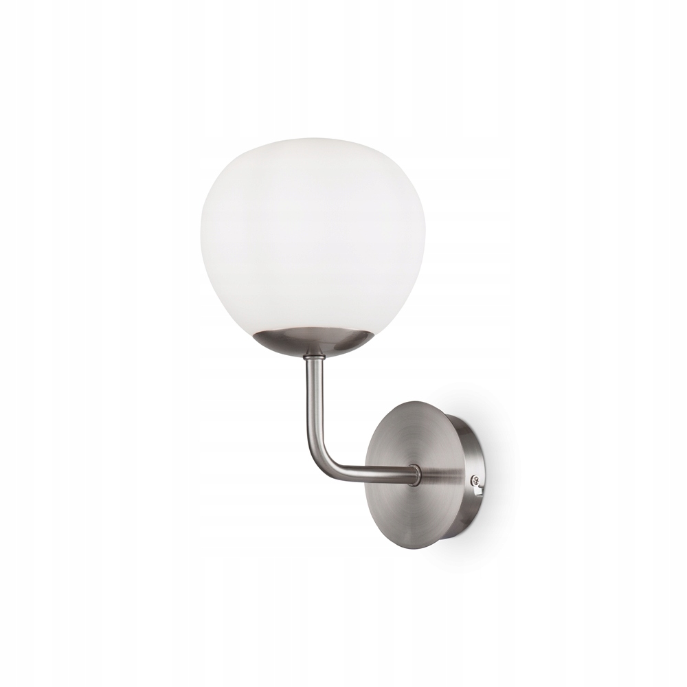 Maytoni Nástenná lampa Erich MOD221-WL-01-N Nikel/Biela guľa