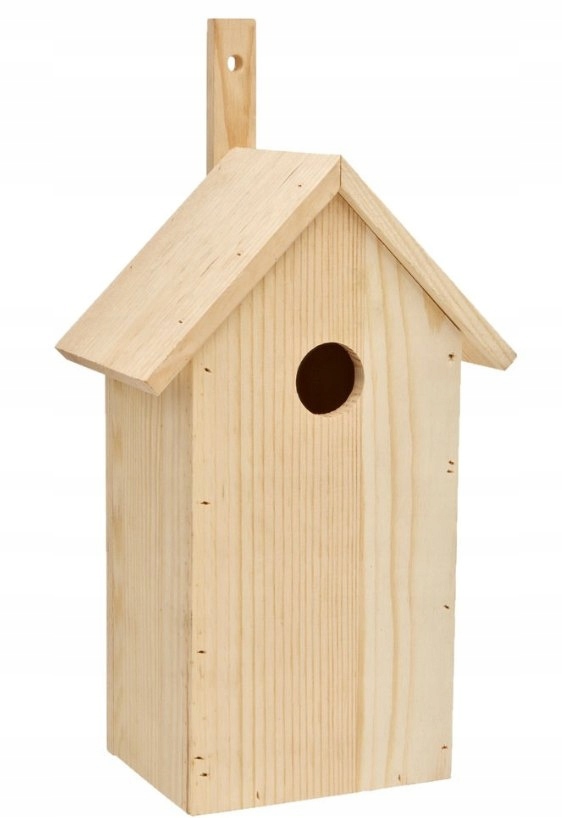 Levně Budka na hnízdění pro ptáky 39 Cm, surové dřevo
