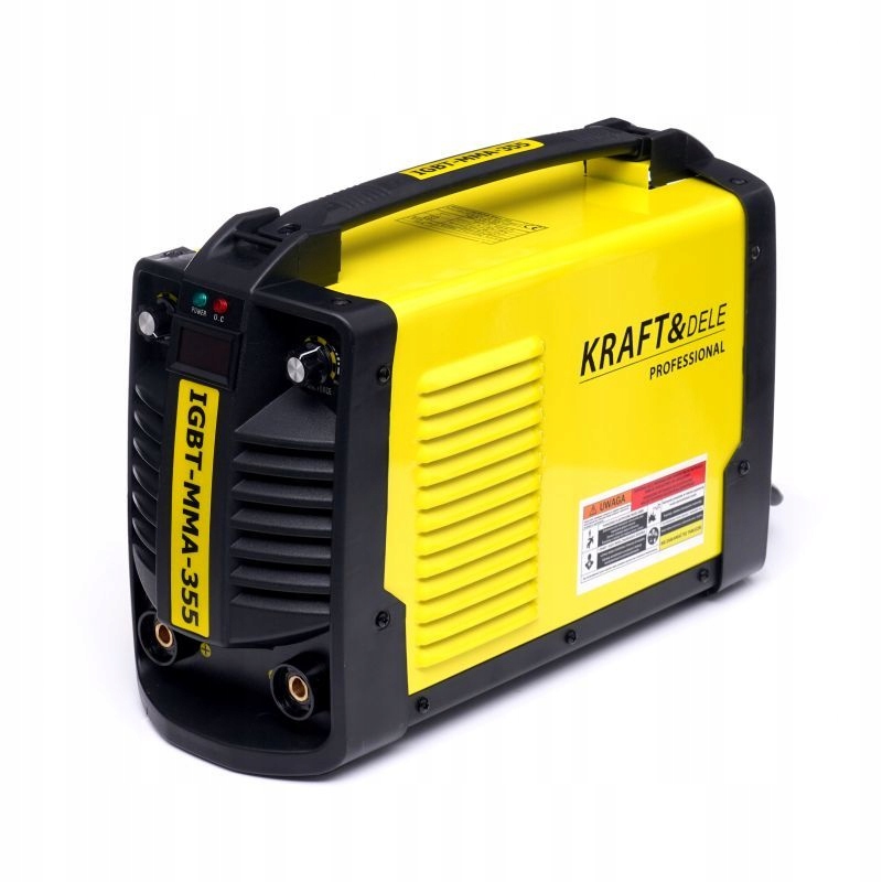 SPAWARKA INWERTOROWA 355A 230V IGBT MMA LCD JAKOŚĆ NEW MODEL *** Długość przewodu spawalniczego 200 cm