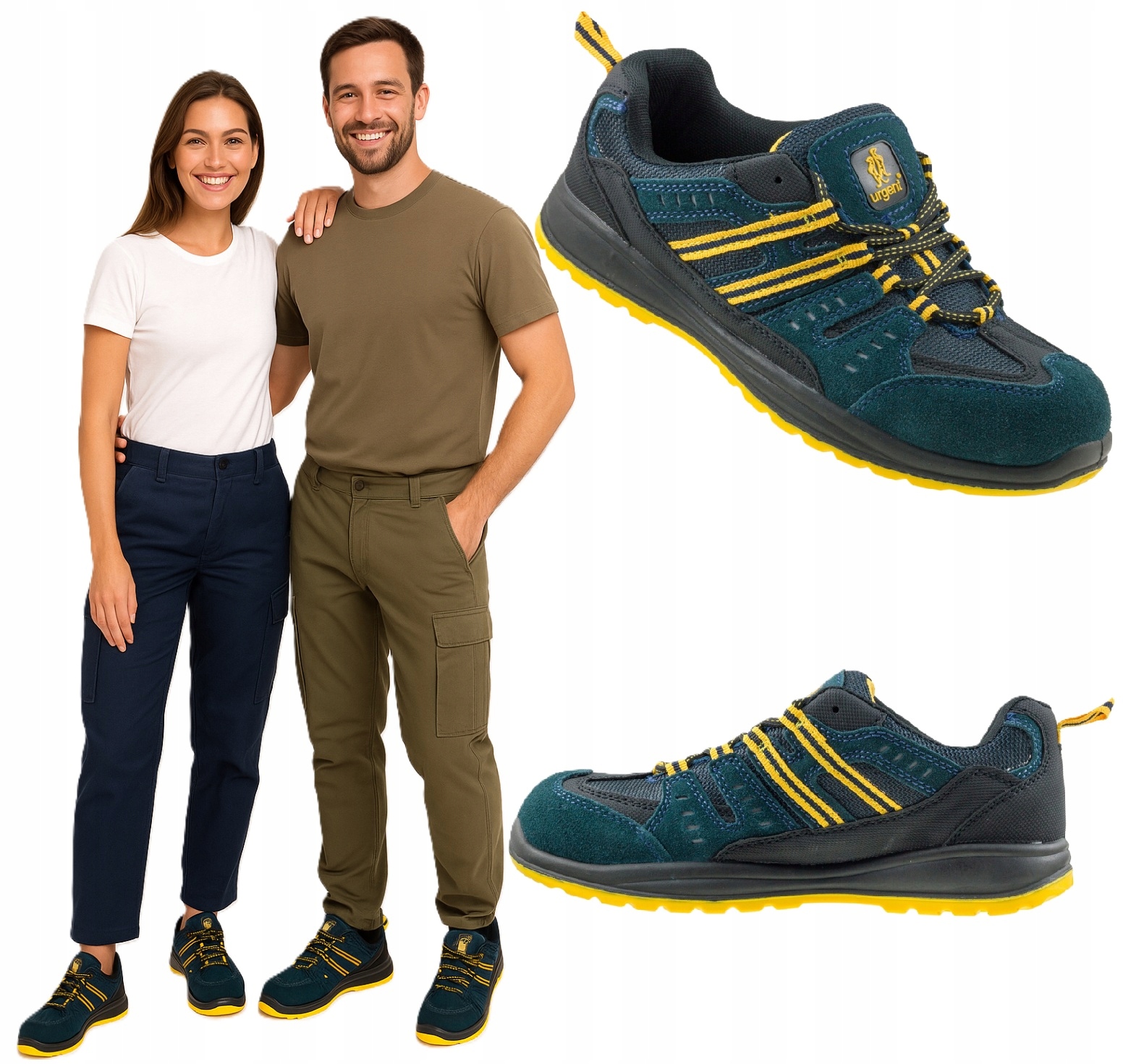 buty robocze lekkie męskie bez podnoska oddychające Urgent 241 Ob R. 46