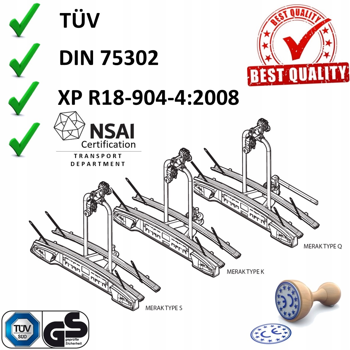 BAGAZNIK PLATFORMA MERAK NA HAK 2 ROWERY 7 13 Product Height 35 cm