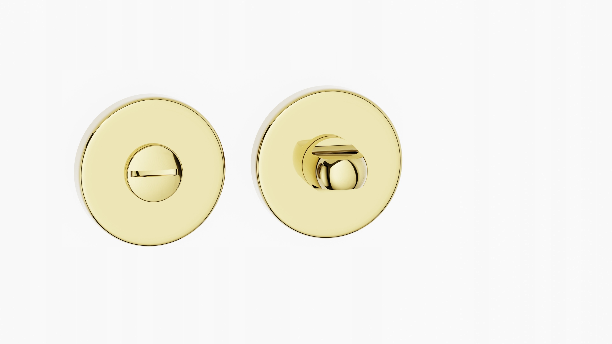 Rozeta kulatá na Wc zlatá lesklá