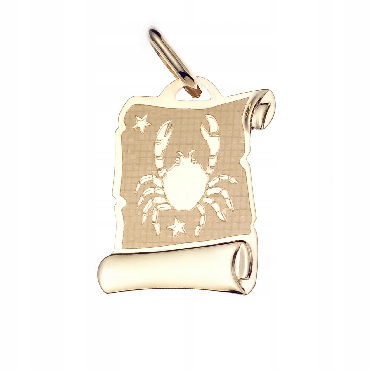 Zlatý přívěsek s papyrusovým přívěskem znamení zvěrokruhu rak