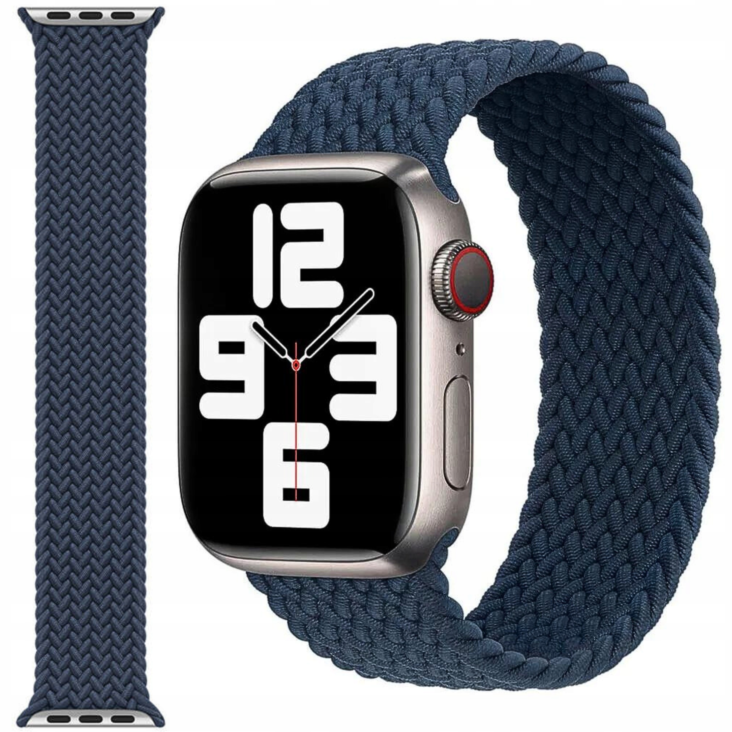 Apple Watch 41mm Pasek Braided Solo Loop Abyss Blue (rozm. 3)