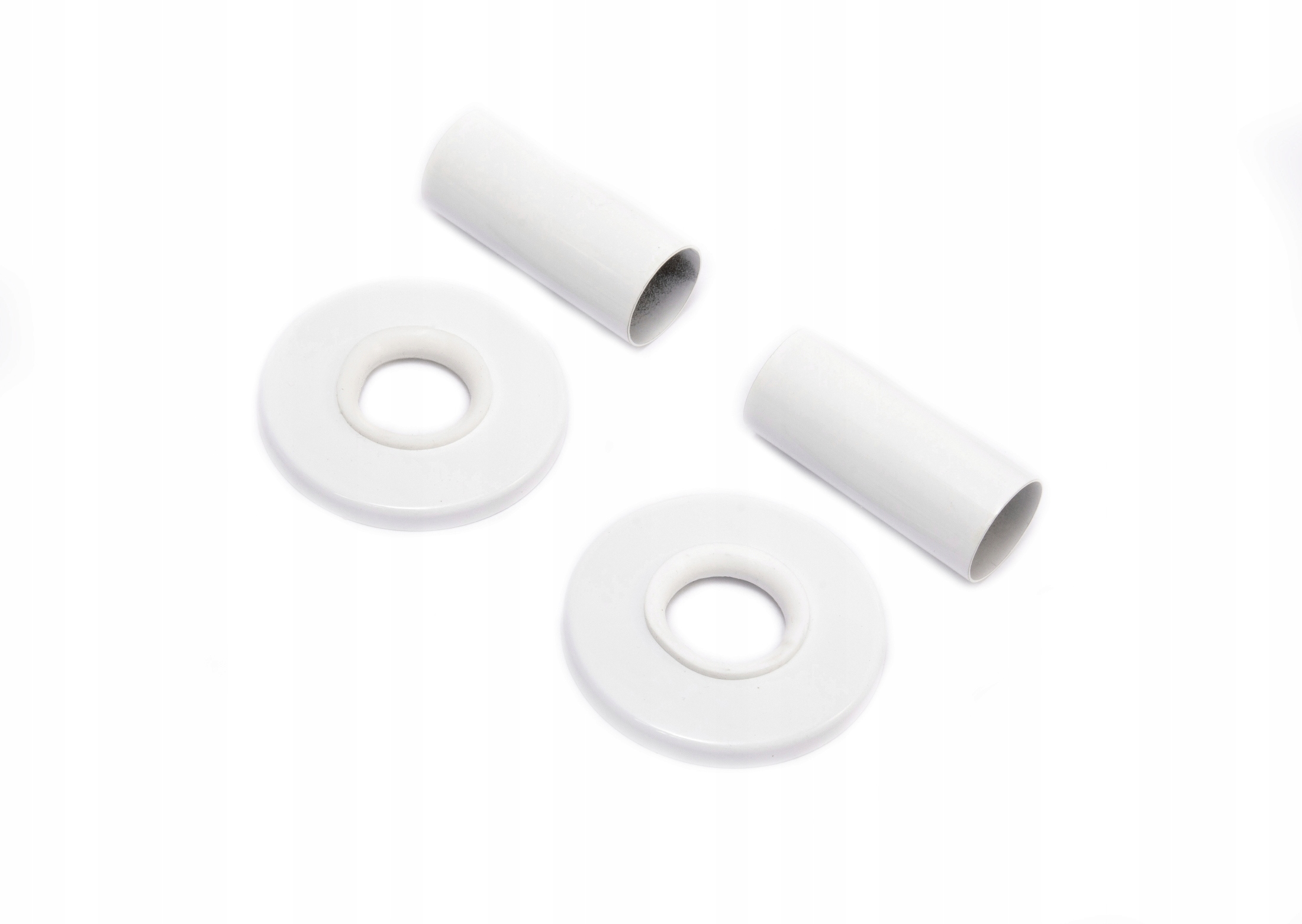 ZESTAW MASKUJĄCY ROZETY POJEDYNCZE + TULEJE BIAŁY Typ inny