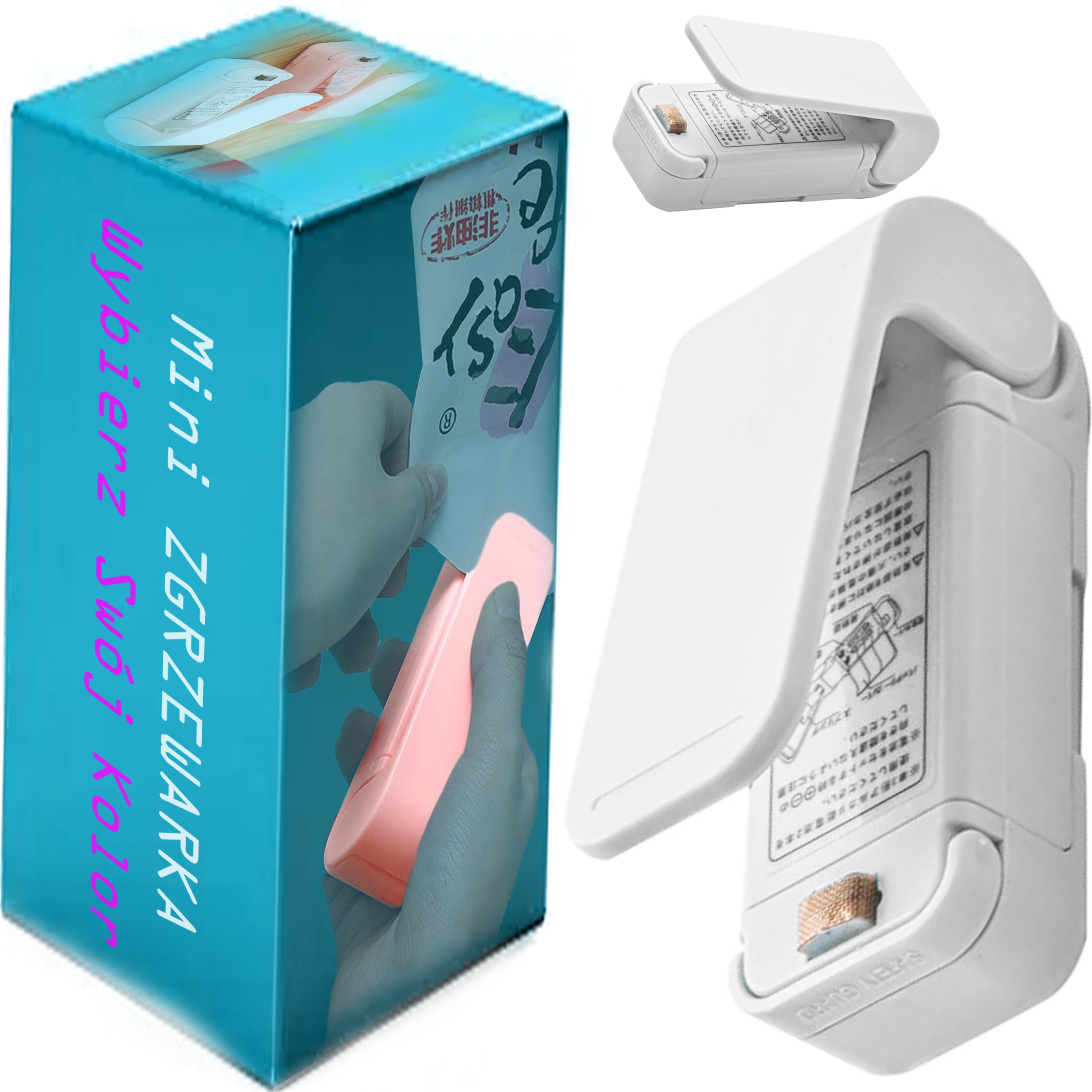 MAŁA ZGRZEWARKA BEZPRZEWODOWA DO FOLII WORECZKÓW WORKÓW ŻYWNOŚCI JEDZENIA