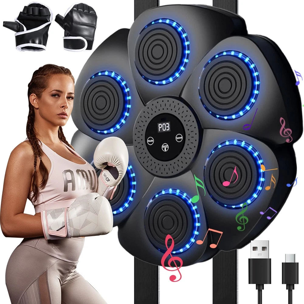 Inteligentní Bluetooth Boxovací Stroj S 9 Led Režimy, Hudební Stroj