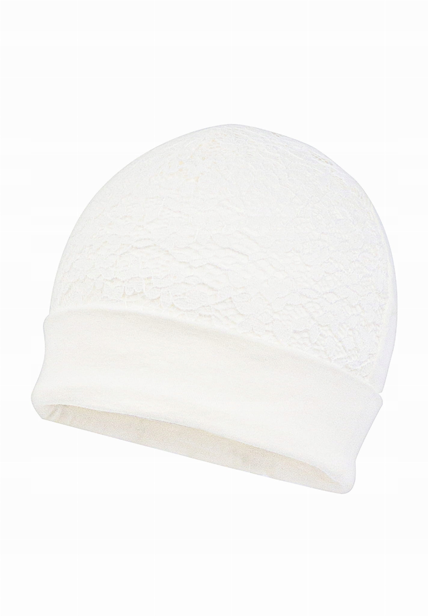 JAMIKS CECYLIA czapeczka do chrztu dla dziewczynki [Rozmiar 44cm.]