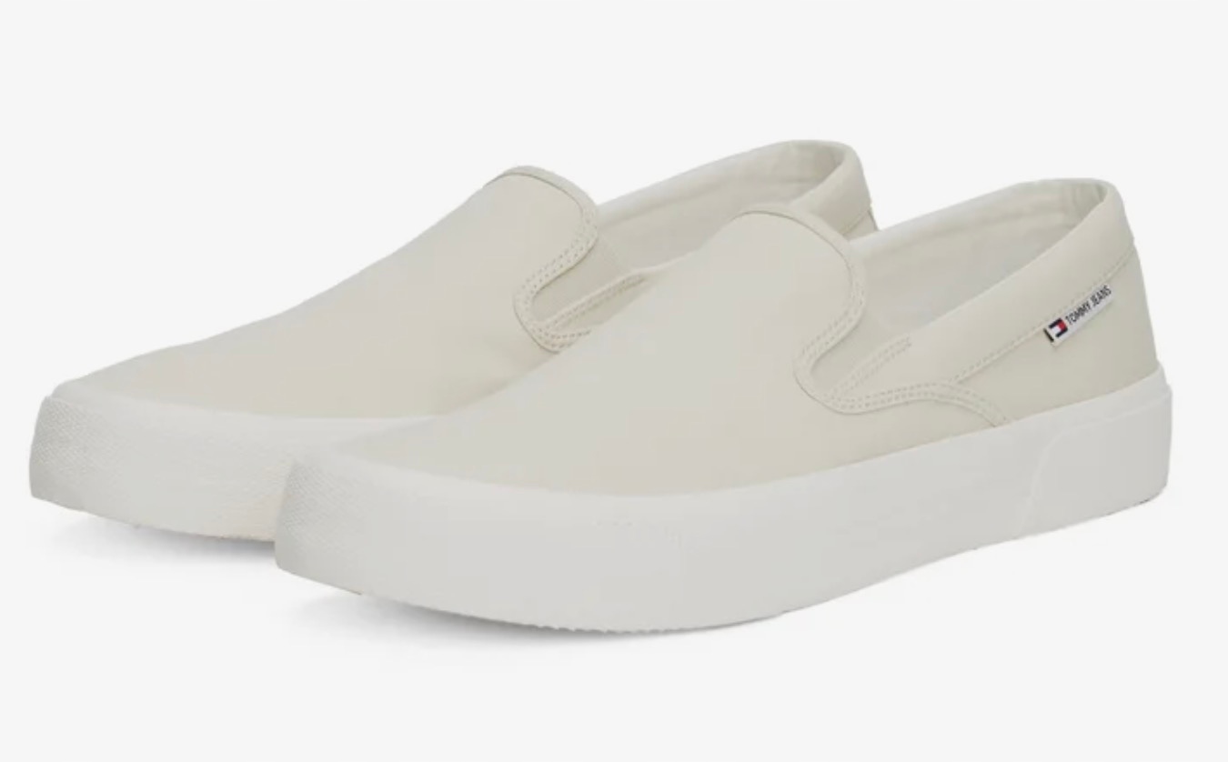 Tommy Hilfiger Džíny Tenisky Tkanina Nášivka Nízké Zasouvací Ecru 45