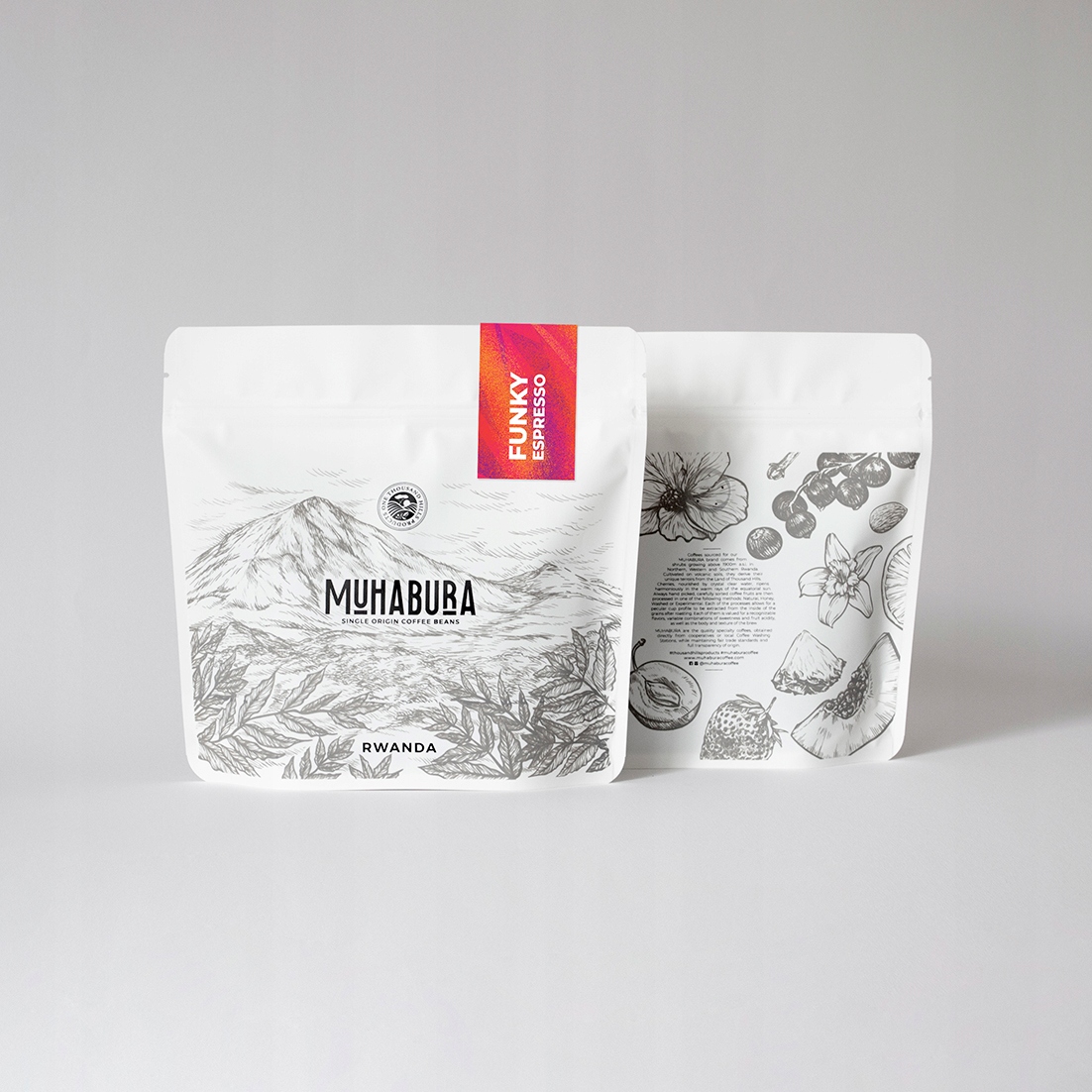 Levně Muhabura Funky Speciální anaerobní espresso Káva 400g