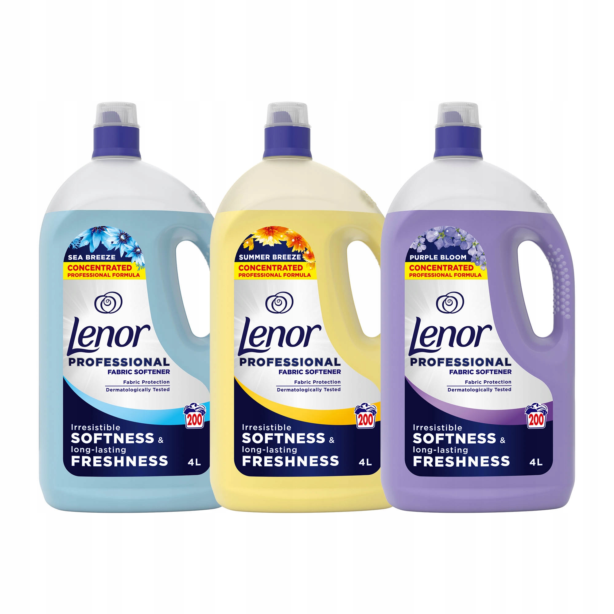 Lenor płyn do płukania Sea Breeze Summer Purple Bloom 3×4L 3x200 prań