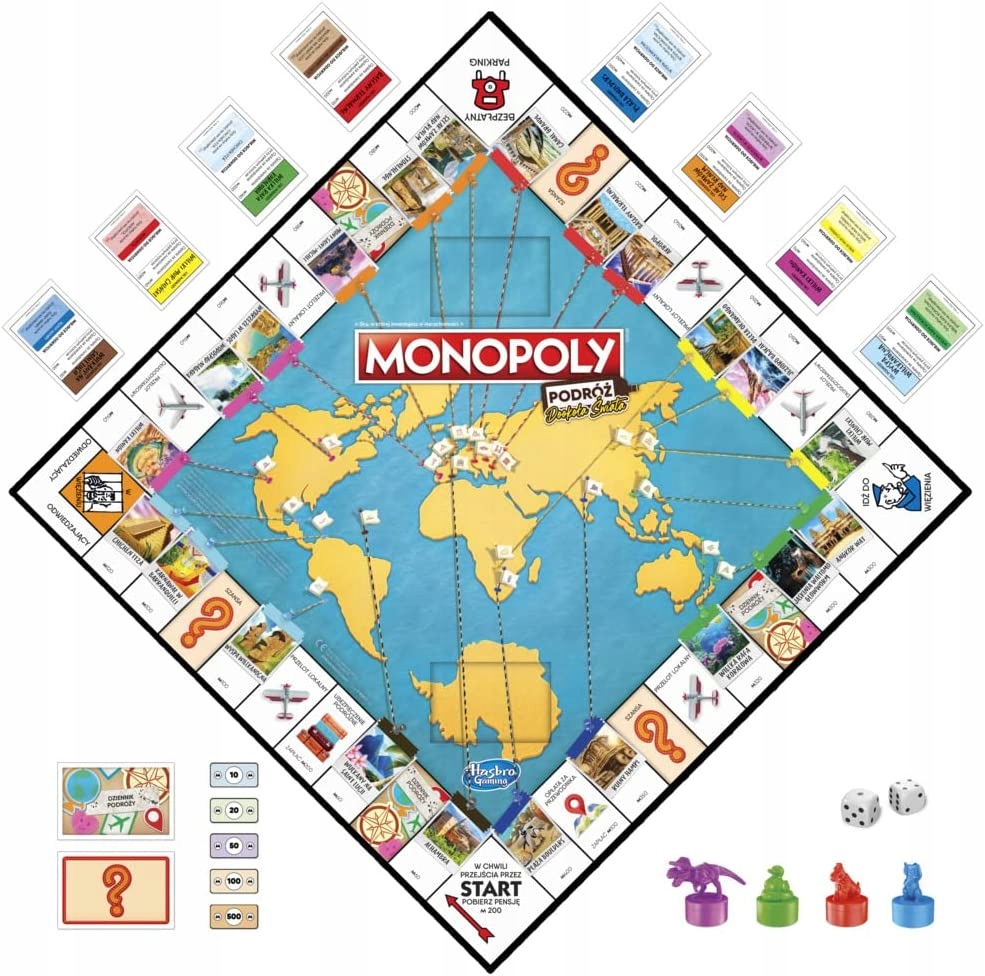 HASBRO GRA MONOPOLY PODRÓŻ DOOKOŁA ŚWIATA F4007 Kod producenta F4007