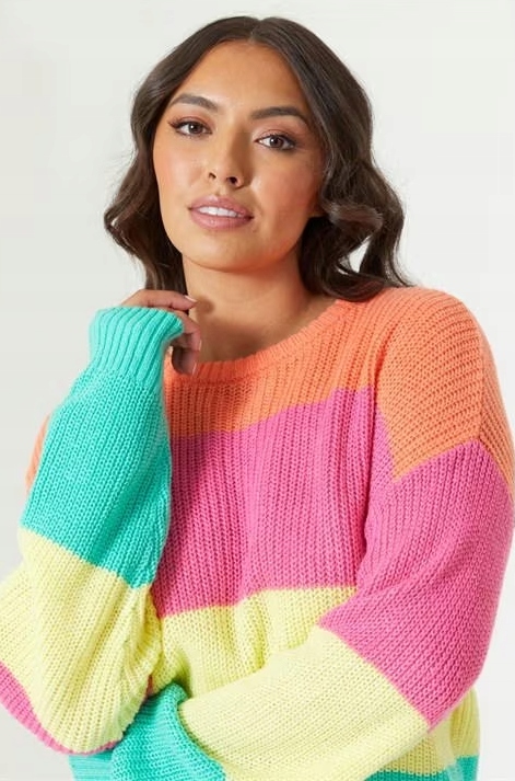 M8505 DAMSKI KOLOROWY SWETER STUDIO 12/14 L/XL Kod producenta 8157375