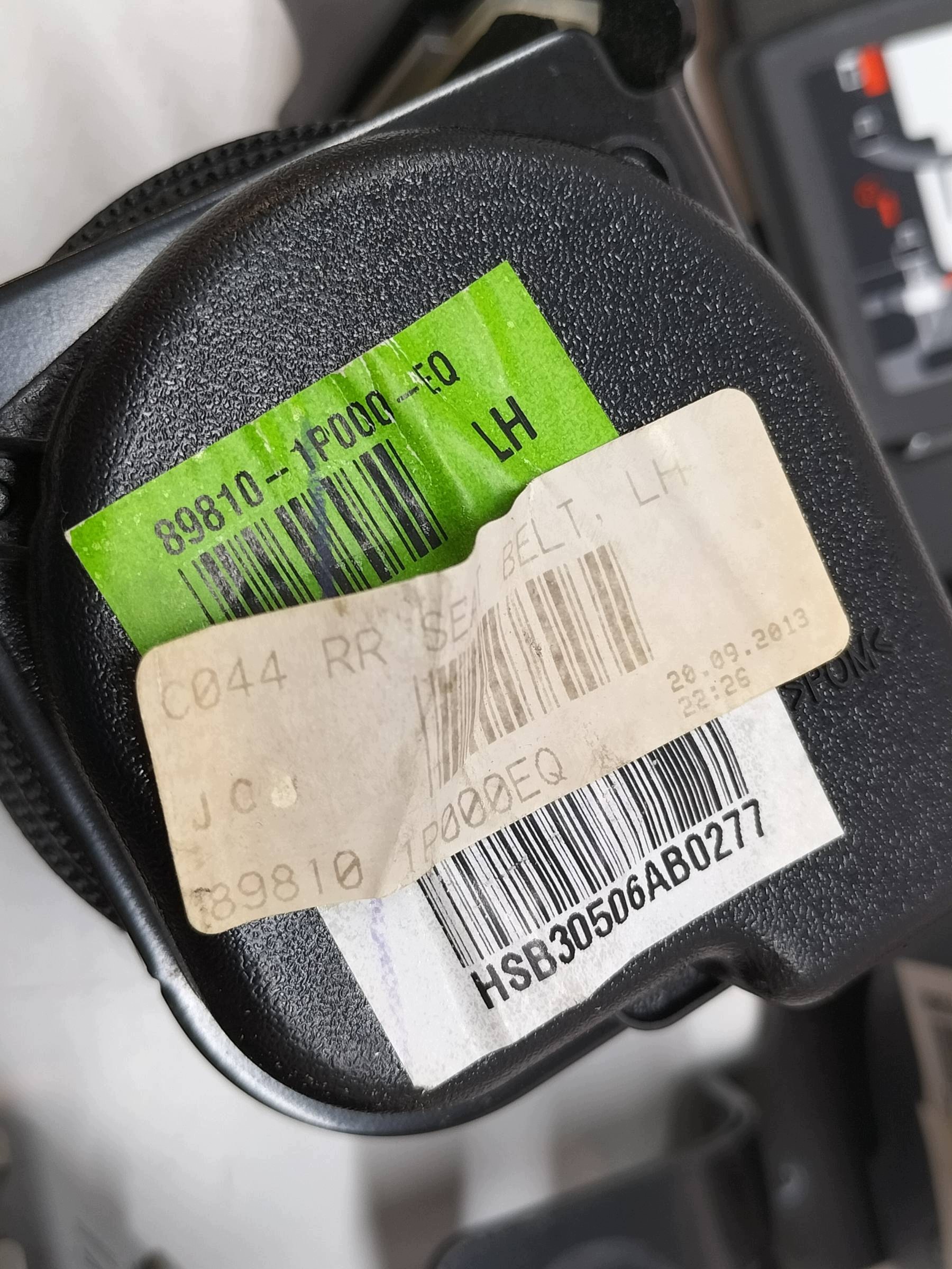 Gurten Sicherheits links rechts mitte heck KPL Hyundai ix20 und (2010- )