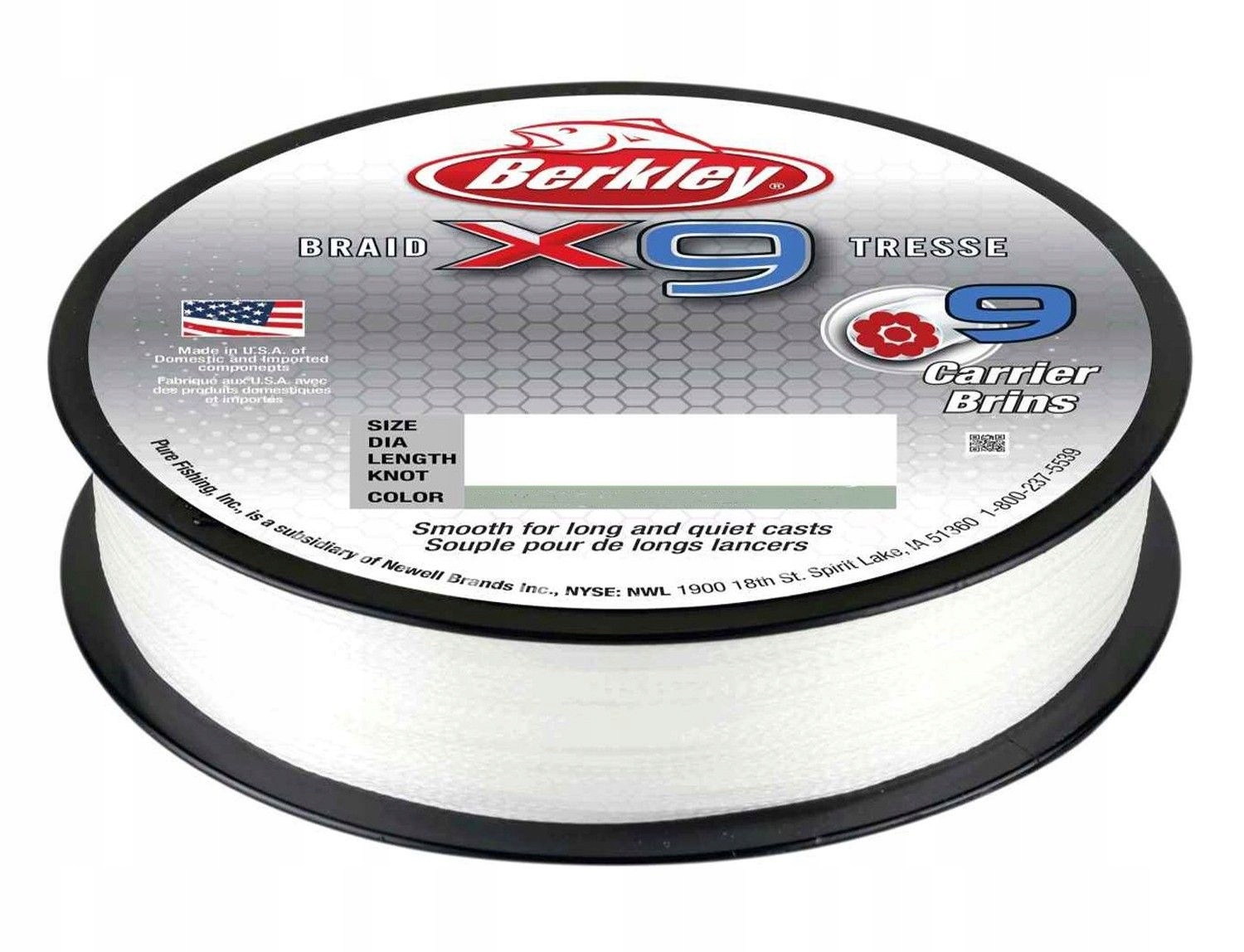 

Plecionka Berkley X9 Braid 0,10mm/300m Crystal