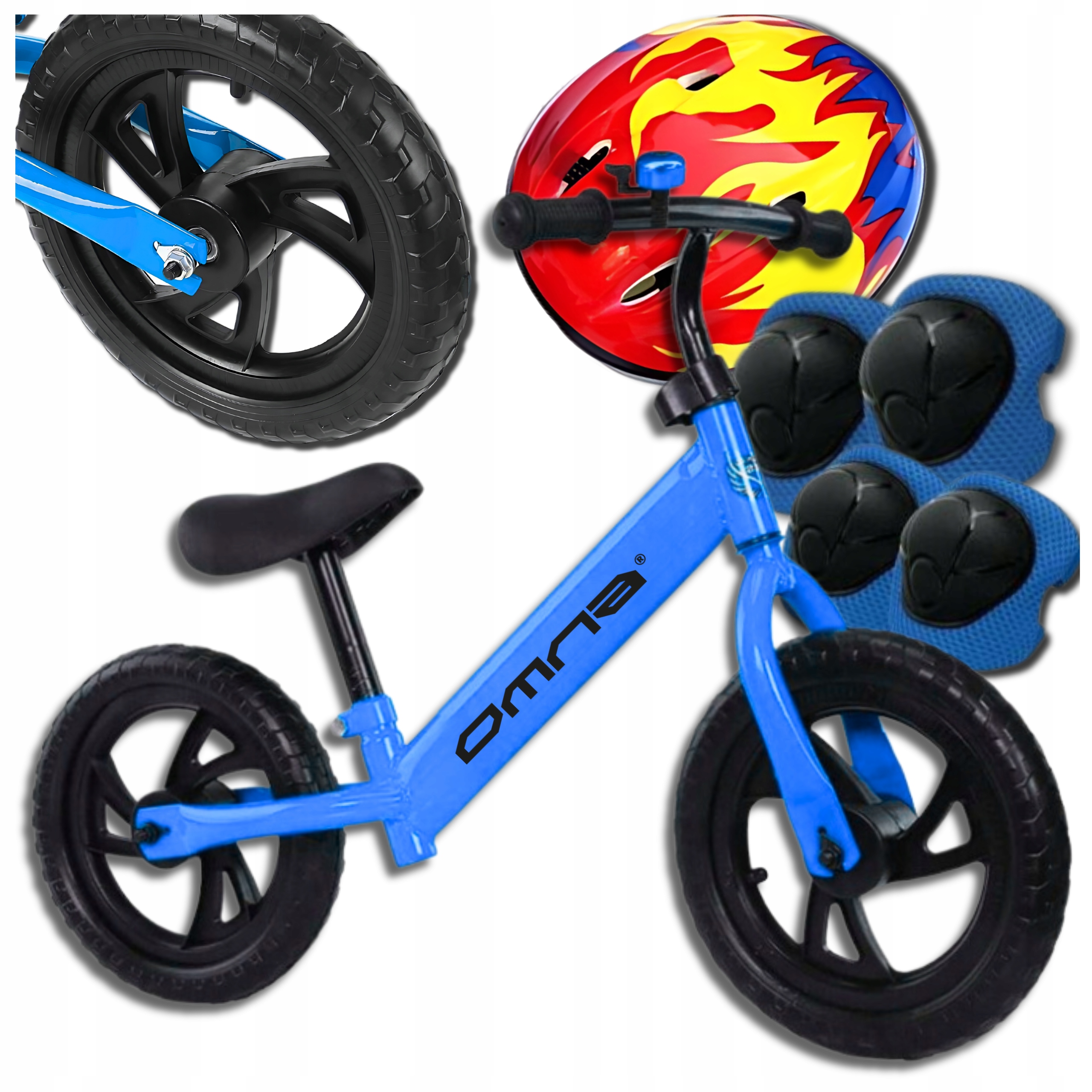 Rowerek biegowy dla dziewczynki chłopca dzieci 2 latka roczek kask dzwonek