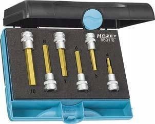 Nástavce 3/8" s konektorom 4-10 x mm, 6-dielne.