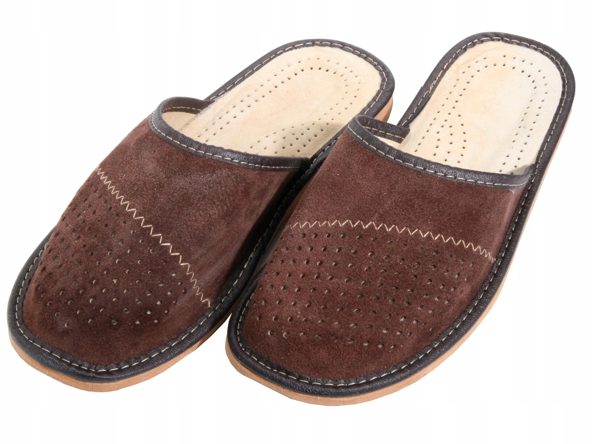 

Kapcie Męskie, Pantofle, Laczki Skóra (181) - 42